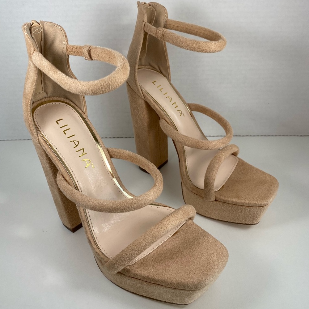 LILIANA - HIGH PLATFORM & CHUNKY HEEL OPEN TOE PUMP SANDALS